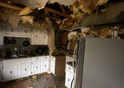 house fire kitchen damage before restoration in Omaha, NE